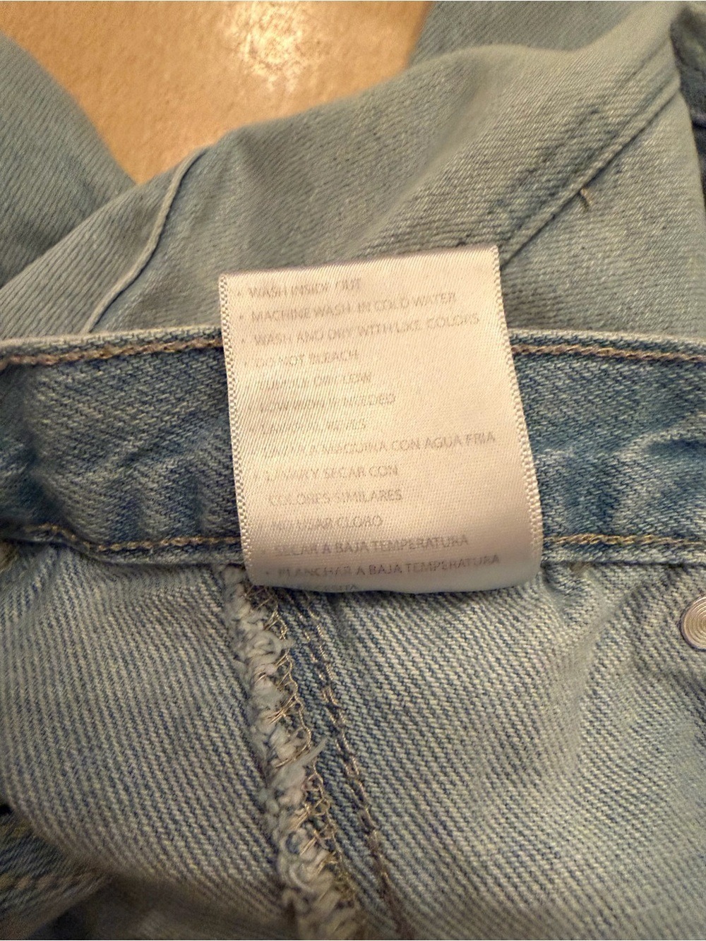 ALTAR’D STATE Light Wash Wide Leg Cargo Jeans Size 30 EUC Y2K 90’s - Picture 6 of 9